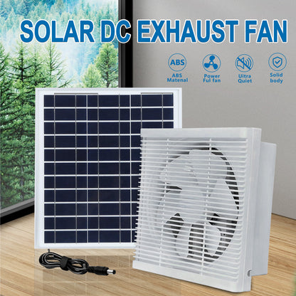 Solar Photovoltaic DC 12v Square Mesh Ventilation Exhaust Fan