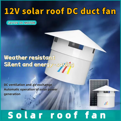 12v160 Photovoltaic DC solar roof duct fan Ventilation