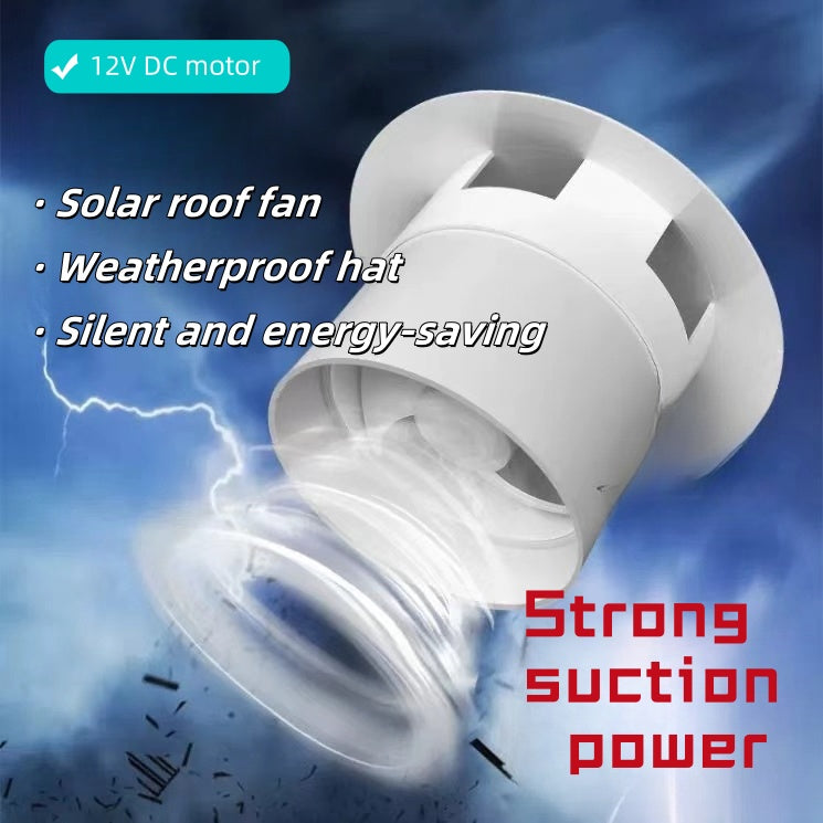 12v160 Photovoltaic DC solar roof duct fan Ventilation