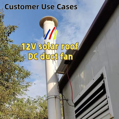 12v110 Photovoltaic DC solar roof duct fan Ventilation