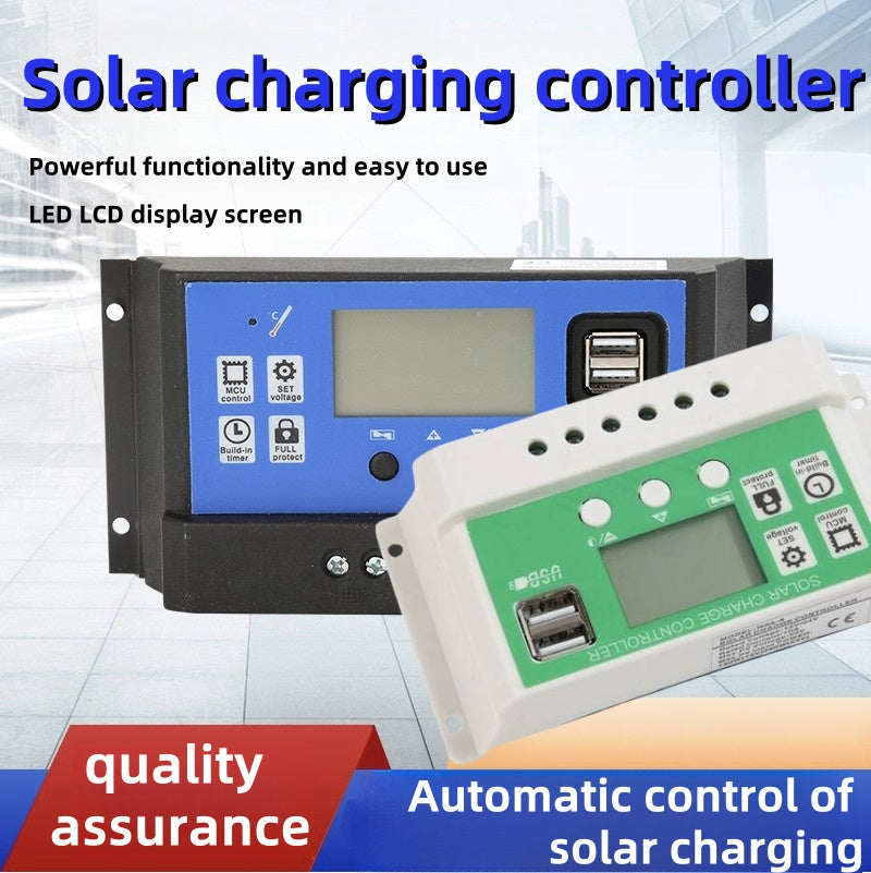 ntelligent controller for 12v/24V universal lead-acid battery for solar energy