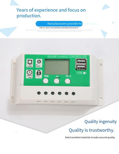 Solar energy 12v/24V lithium battery/lead-acid battery universal intelligent controller